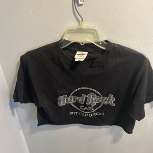 Hard Rock Cafe. Cut crop top